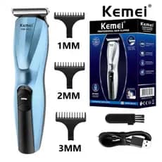 Máquina Corte Cabelo Barba Pêlos Corpo Kemei Km-1431