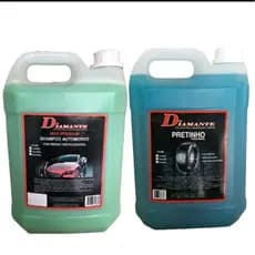 Shampoo Com Resina Cristalizadora 5 Litros Mais Pretinho Para Auto Brilho Diamante 5 Litros