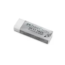 Borracha escolar faber castell profissional branca técnica dust free 1 unidade