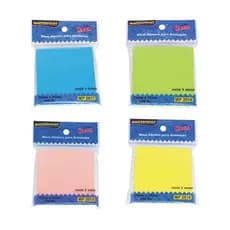 Bloco adesivo neon de notas, recados e anotações 75 x 75 mm várias cores Masterprint