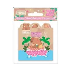 Kit bloco de anotações e notas mini Capyclub Tilibra