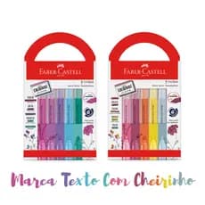 Marca texto Faber Castell grifpen com cheirinho relaxa reequilibra revigora energiza