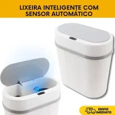 Lixeira com Sensor Automática Inteligente Banheiro Cozinha Escritório 12 LITROS