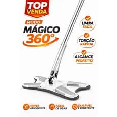 Rodo Mop 360Twist X Mop Giratório Lava e Seca Esfregão Microfibra Multiuso Limpeza Piso Profissional
