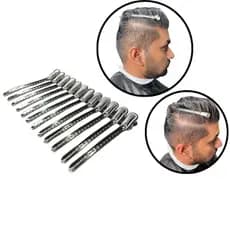 Presilha Cabelo Jacaré Crocodilo 12 unds de Metal Cod 677