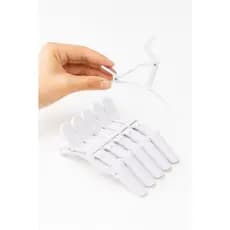 Presilha Cabelo Jacaré Crocodilo Branco 6 und Cod 675