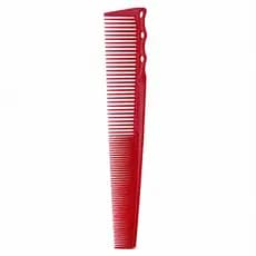 Pente de Carbono Profissional CB123 Vermelho Antiestático Para Barbeiro e Cabeleireiro Cod 1671