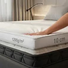 Pillow Top Queen - Toque de Plumas Conforto Premium 500 Fios Luxos