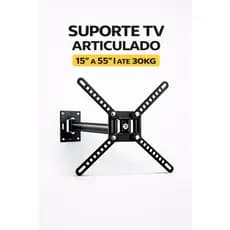 Suporte Articulado TV 15 a 55 Polegadas Universal Até 30kg Giro 180° VESA 400x400