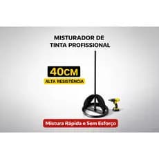 Misturador Batedor de Tinta Argamassa para Furadeira 40cm Profissional Alta Resistência