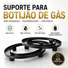 SUPORTE BASE PARA BOTIJÃO DE GÁS RESISTENTE COM PEZINHO COZINHA UTENSILIO DOMÉSTICO