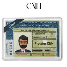 Capa Porta CNH RG Acrílica Carteira Habilitação Protetor Documentos Rígido Escolha seu Modelo e Kit