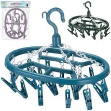 Varal Oval c/18 Prendedores Para Meias, Cuecas, Calcinhas e Acessórios Varal Multiuso