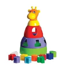 Girafa Didática Brinquedo Educativo com blocos