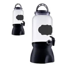 Pote Suqueira Transparente Com Torneira E Suporte 3,6l