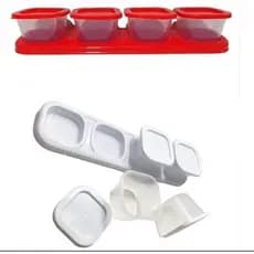 Conjuto de Mantimentos Porta Tempero Plástico com Base