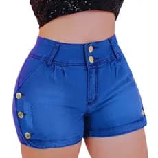 Short Jeans Feminino Lycra , Short Jeans Feminino Azul GG , Bermuda Jeans Feminina  Lycra 36 ao 48