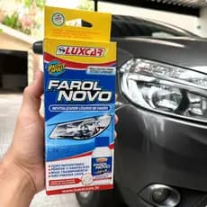 Revitalizador Líquido Farol Novo Luxcar para Faróis e Superfícies de Acrílico e Policarbonato