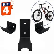 4 Kits Suporte de Bicicleta fixo para parede universal Speed MTB Bike Reforçado bike