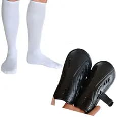 Kit Caneleira Infantil Futebol + 1 par Meião Longo Esporttivo Infantil Juvenil Esporte