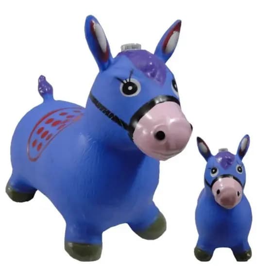 Cavalinho Inflável Upa Upa Infantil Azul