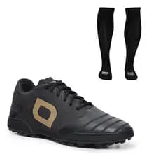 Kit Chuteira Society + Meiões Pro Soccer Masculina Leve Flexível Ideal para Jogos e Treinos