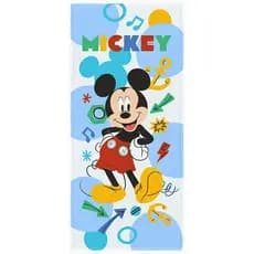 Toalha Felpuda de Banho Estampada Mickey 60 cm x 1,20 m