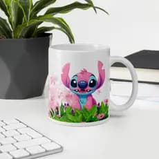 Canecas xícara Personalizadas Stitch e Angel, temos vários modeloos