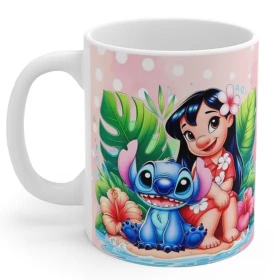 Caneca personalizada Lilo & Stitch / viva sua melhor versão