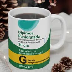 Caneca Personalizada Dipirona Medicamento/Presente Criativo Para Farmacêuticos e Enfermeiros–Para Quem Ama Café e Humor