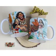 caneca personalizada Estilo Moana – Presentle Criativo e Divertido Presente Temático Infantil