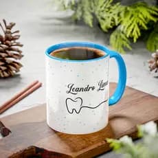 Caneca /Dentista Odonto/porcelana 325ml Café e Chá/#Presente para Dentista e Estudante/Ideal para Escritório