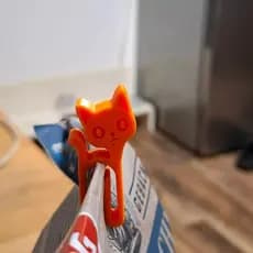 Kit Prendedor de Saco Gato 3D Clipe para Fechar Embalagens Reutilizávels  leve 3 e GANHE 2