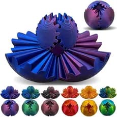 Bola De Engrenagem Impressa Em 3D Spin Ball Ou Cube Fidget Toy Gear Sphere Desk Para Estresse E Ansiedade Relaxante