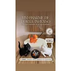 Porta Incenso Gatinho Zen 3D 🐈‍⬛