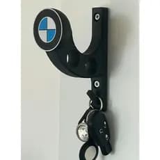 Suporte para Capacete de Moto com Porta Chaves | Fixação na Parede