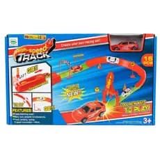 Pista De Carrinho Super Lançador Rápido High Speed Track 16 Peças Brinquedo Menino Presente Radical