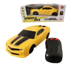 Carrinho De Controle Remoto Camaro Amarelo Super Esportivo Brinquedo Infantil Presente Menino Ark Toys