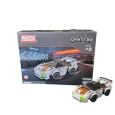 Carrinho De Montar Blocos Brinquedo Educativo Corrida Pedagogico Infantil Estilo Lego Presente Sport