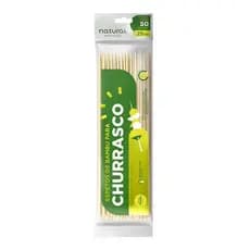 Espeto de Bambu Para Churrasco 50Un 25cm