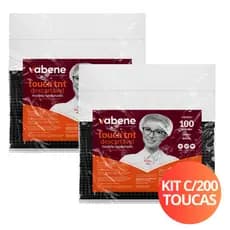 200 Touca Descartável TNT PRETA com elástico ANVISA