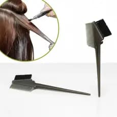Pincel com Pente Separador de Mechas para Tintura Preto cod 1655