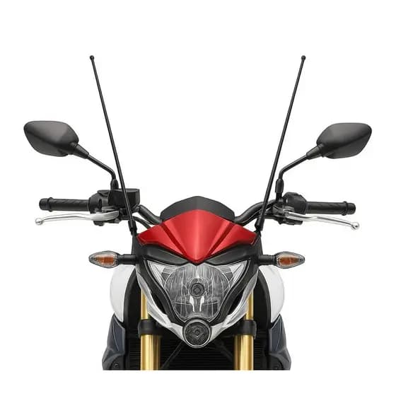 Antena Corta Linha Pipa Anti Cerol Moto Inox Retrátil para guidão