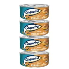 Kit Atum Coqueiro Ralado em Óleo 170g – 4 Latas