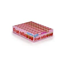 Fruit-Tella Bala Mastigável Morango com Vitamina C 615g – Display com 16x41g