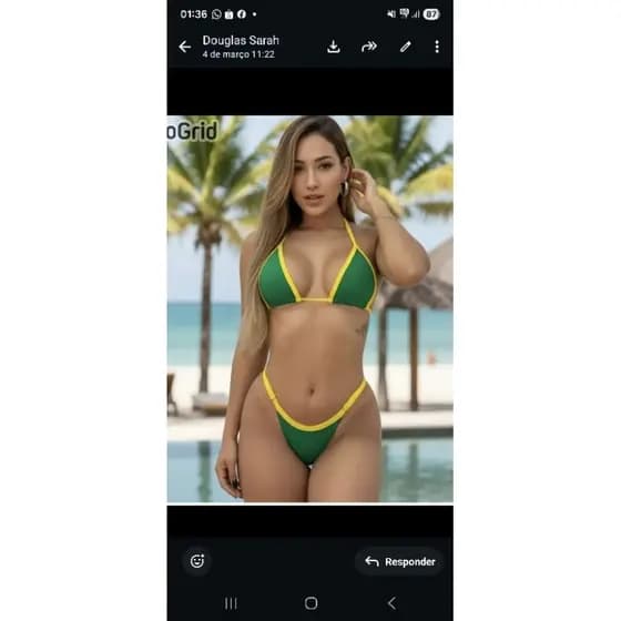 Biquíni Brasileiro Marquinha de Fita - Verde: Conforto e Estilo com Ajuste Personalizado