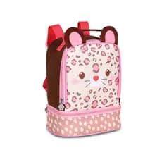 Bolsa Lancheira Térmica Escolar Passeio Infantil com Alça Costas - Onça