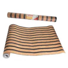 Papel De Parede Adesivo Vinil 10m X 45cm - Madeira Claro Ripado