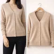 Casaco Cardigan Feminino Casaquinho Suéter Tricô  Frio Botões Feminina Inverno Lisa Inverno Blusa Básica