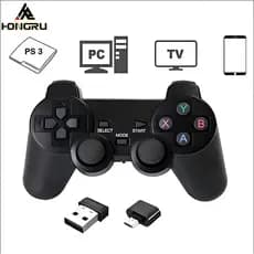 Controle De Jogo Sem Fio De 2.4Ghz Gamepad Para PS3 Pc TV Box